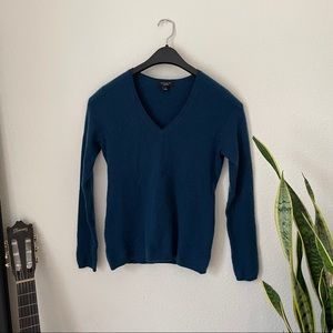 Ann Taylor Teal Cashmere Sweater